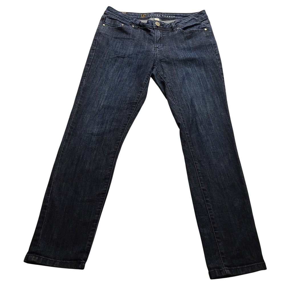 LC Lauren Conrad Women's Dark Wash Skinny Jeans Size 8 Indigo Denim Casual NWOT